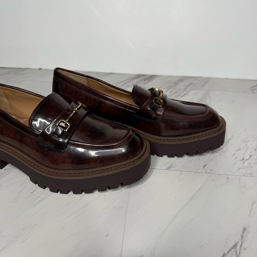 Sam Edelman Laurs Lug Sole Brown Loafer 9M - Picture 11 of 15